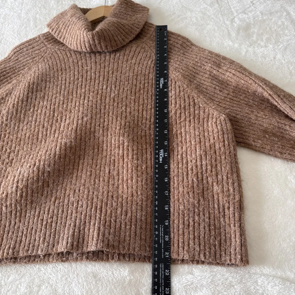 Old‎ Navy Turtleneck Sweater Chunky Knit Warm Brown Womens Size Large